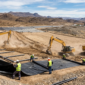 Construcción de un pad de lixiviación para la industria minera por Sandin Hnos S.R.L.